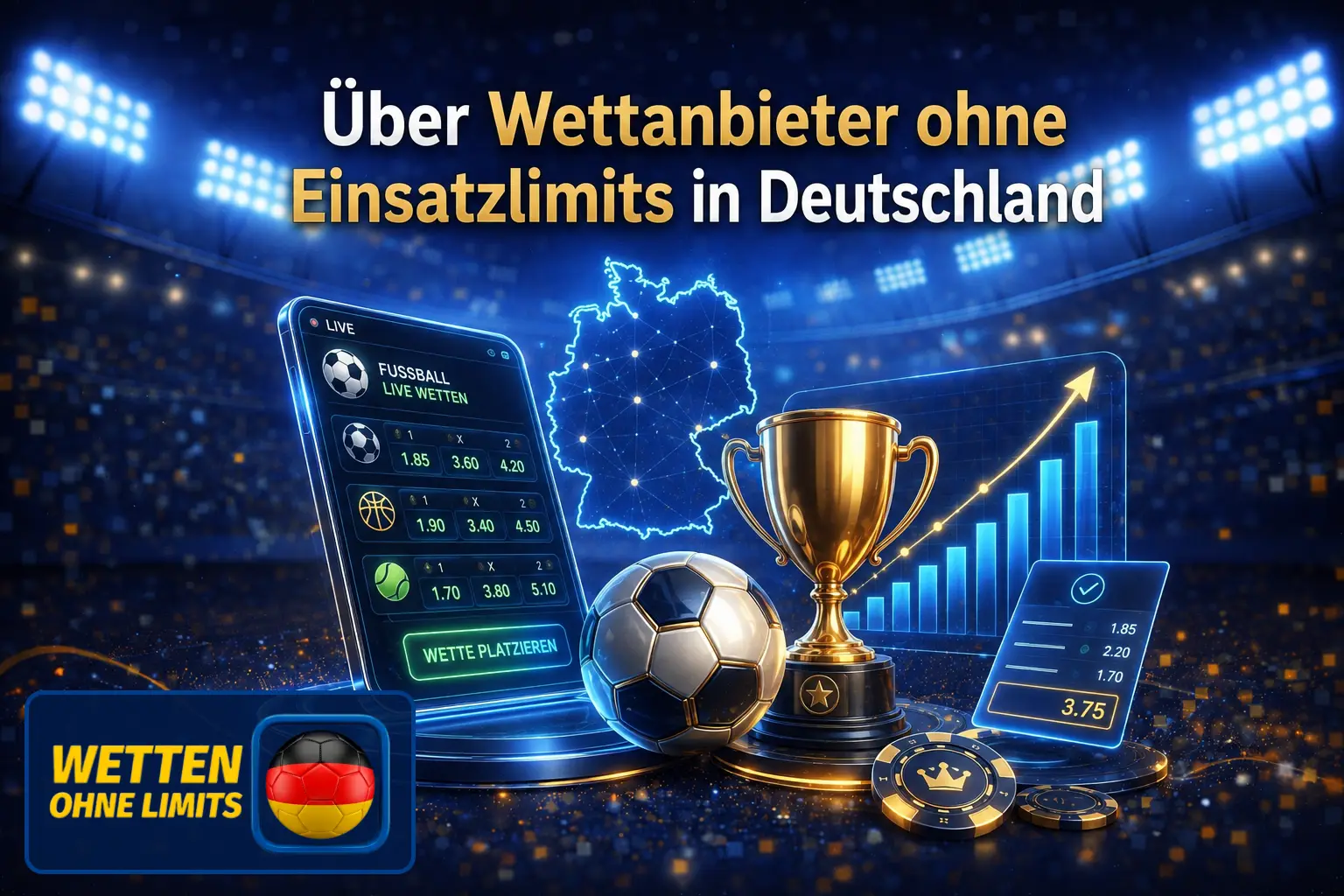 Wettanbieter ohne Einsatzlimits bieten flexible Einsätze und hohe Wettfreiheit.